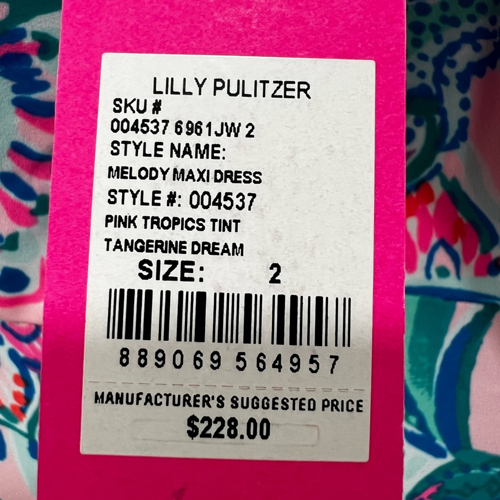 Lilly Pulitzer Melody Maxi Dress – NWT Size 2
pink tropics tint Tangerine Dream. - Picture 4 of 6